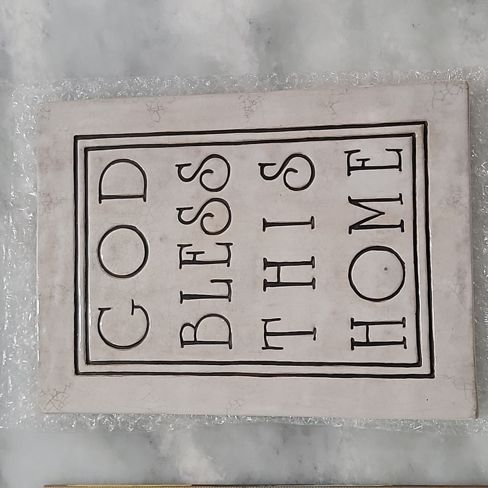 God Bless this Home Ceramic decor